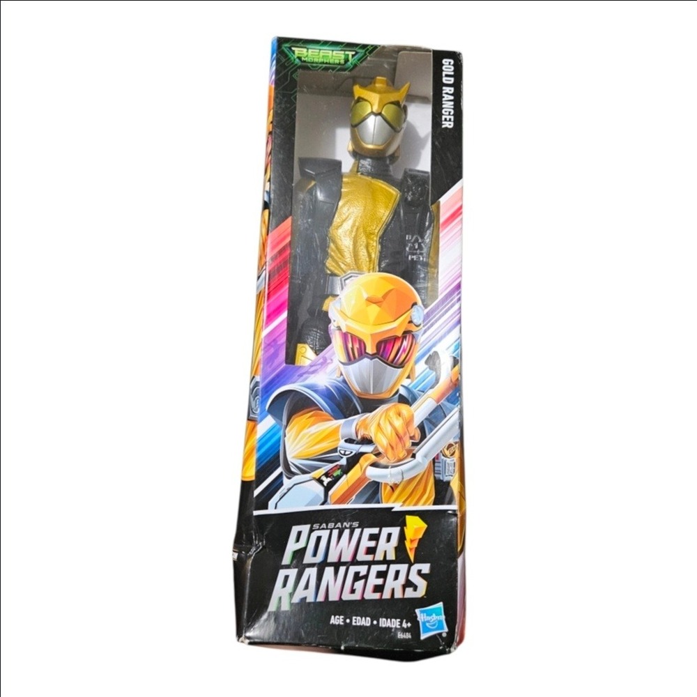 Power Rangers Beast Morphers Gold Ranger 12-inch Action Figure Hasbro E6484 New